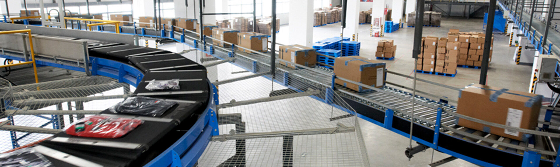 A distribution factory at work
